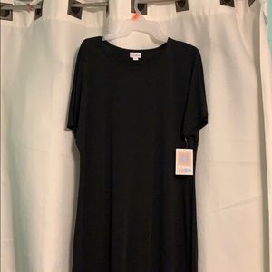 SOLID BLACK Lularoe Maria Dress!